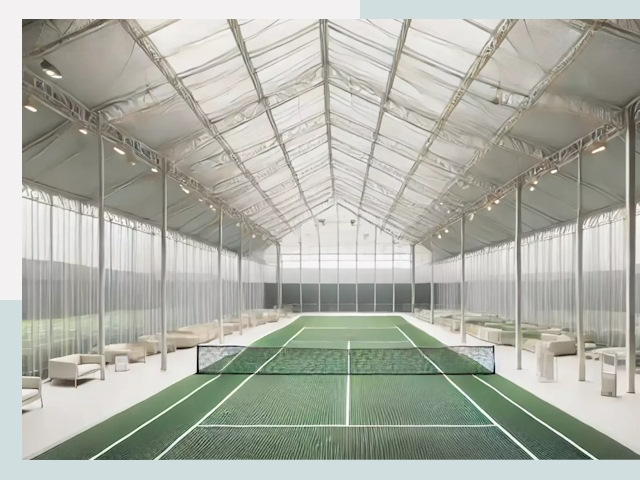 Строительство теннисных кортов в Пугачёве