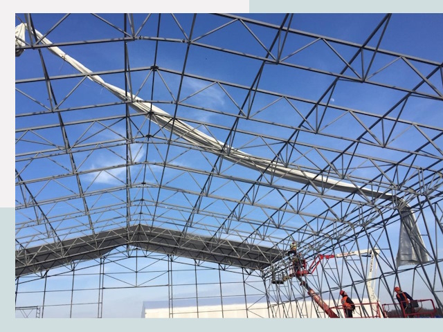 Шатровые ангары от 610 руб. в Пугачёве и Саратовской области