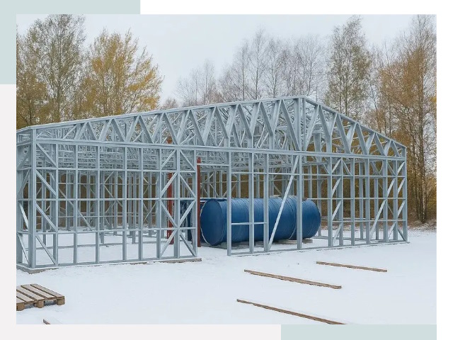 Металлические ангары в Пугачёве