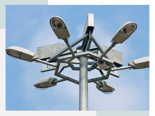 Монтаж осветительных мачт в Пугачёве