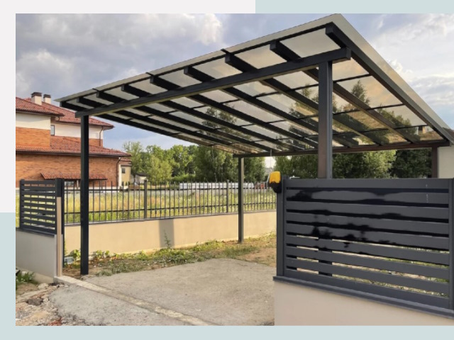 Металлические навесы в Пугачёв от 610 руб. за м²