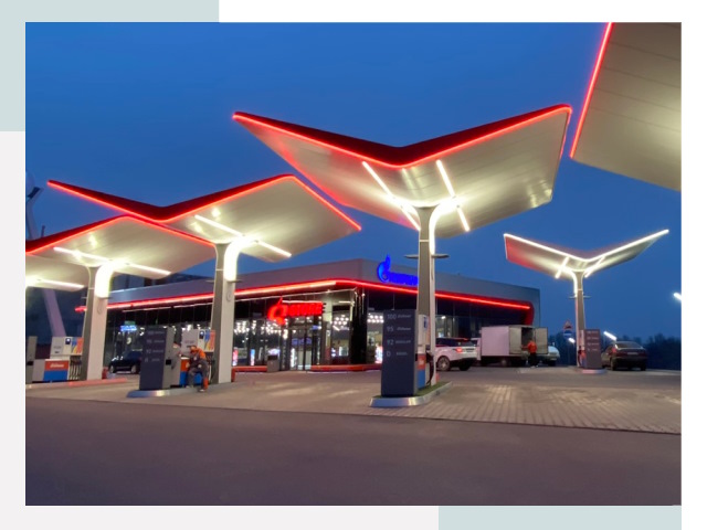 Навесы для АЗС в Пугачёве