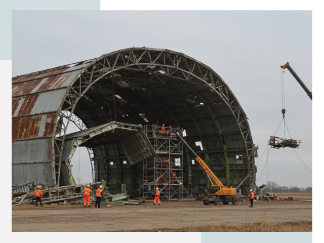 Демонтаж ангаров в Пугачёве